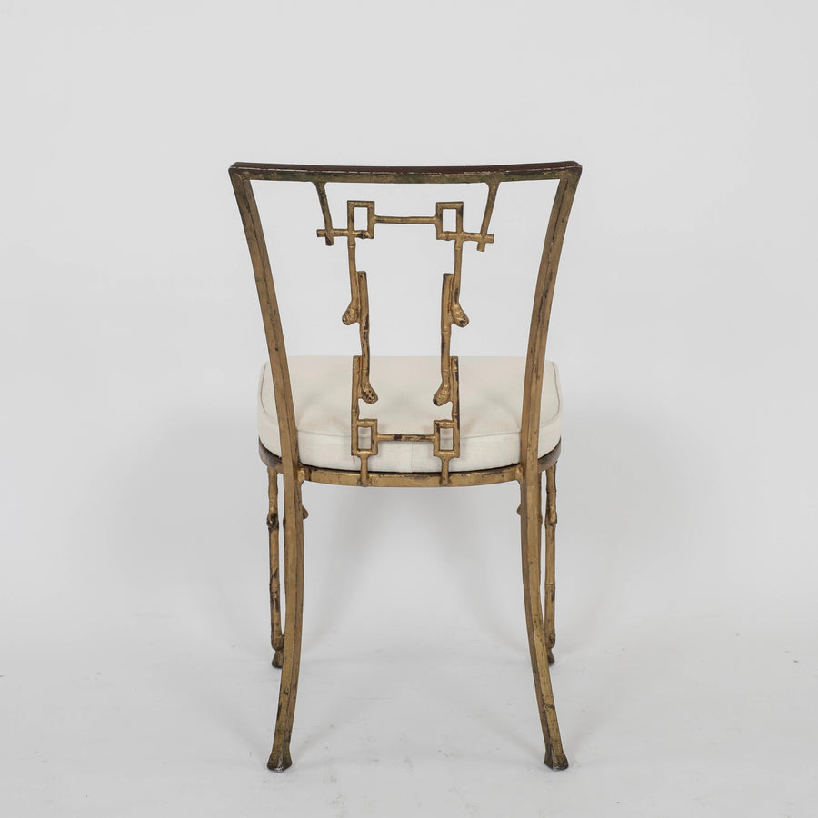 Aesthetic Bamboo Gilt Side Chair