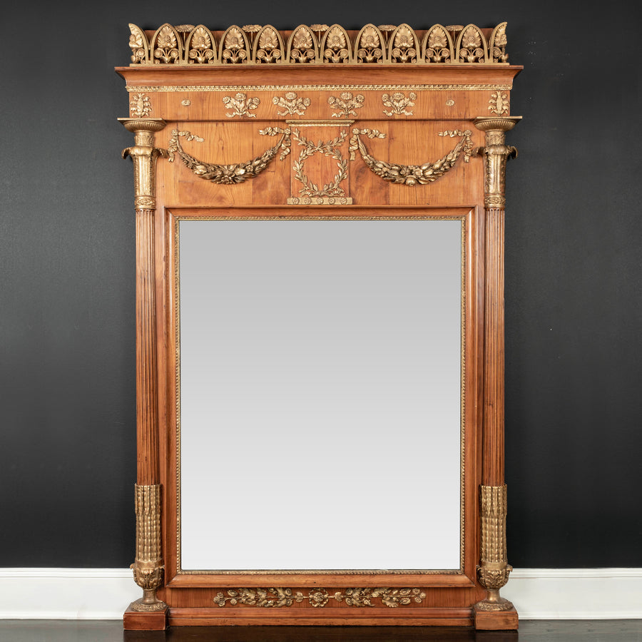French Empire Style Trumeau Mirror
