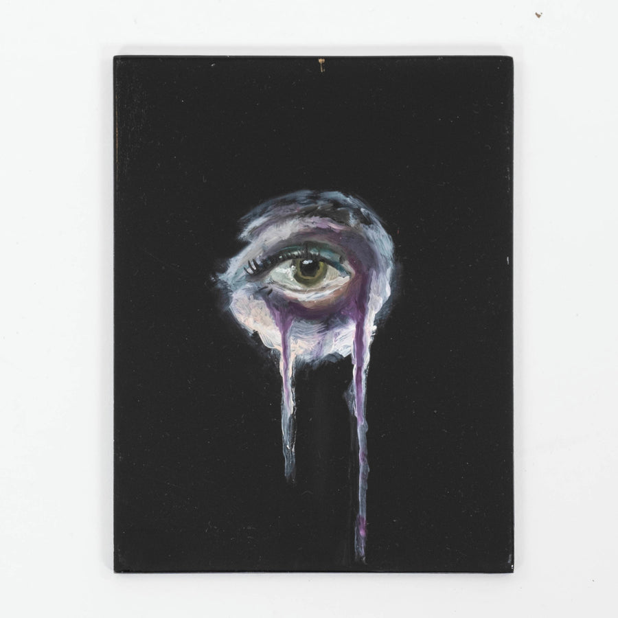 Eye Desire Noir Lacquer Oil Painting
