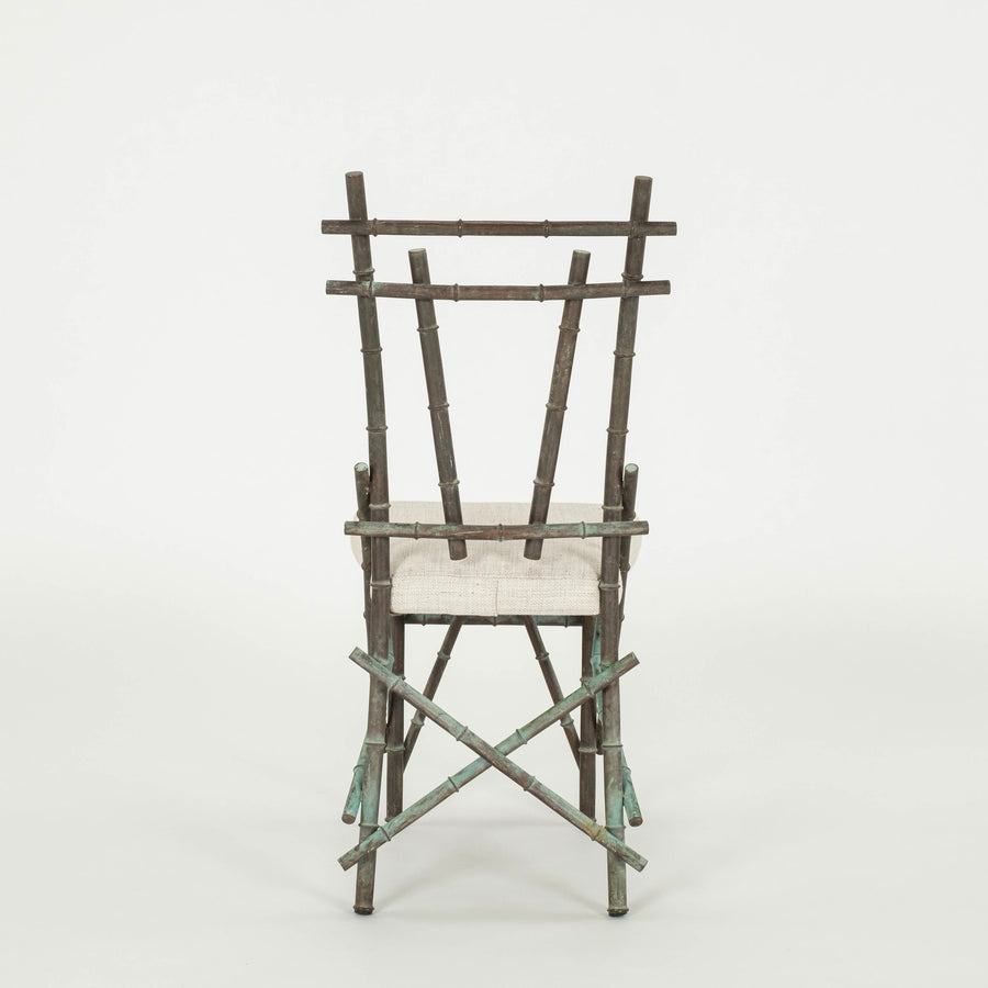 Brutalist Abstract Bamboo Chairs
