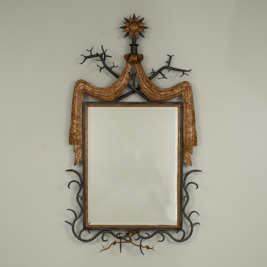 Gilbert Poillerat Style Mirror