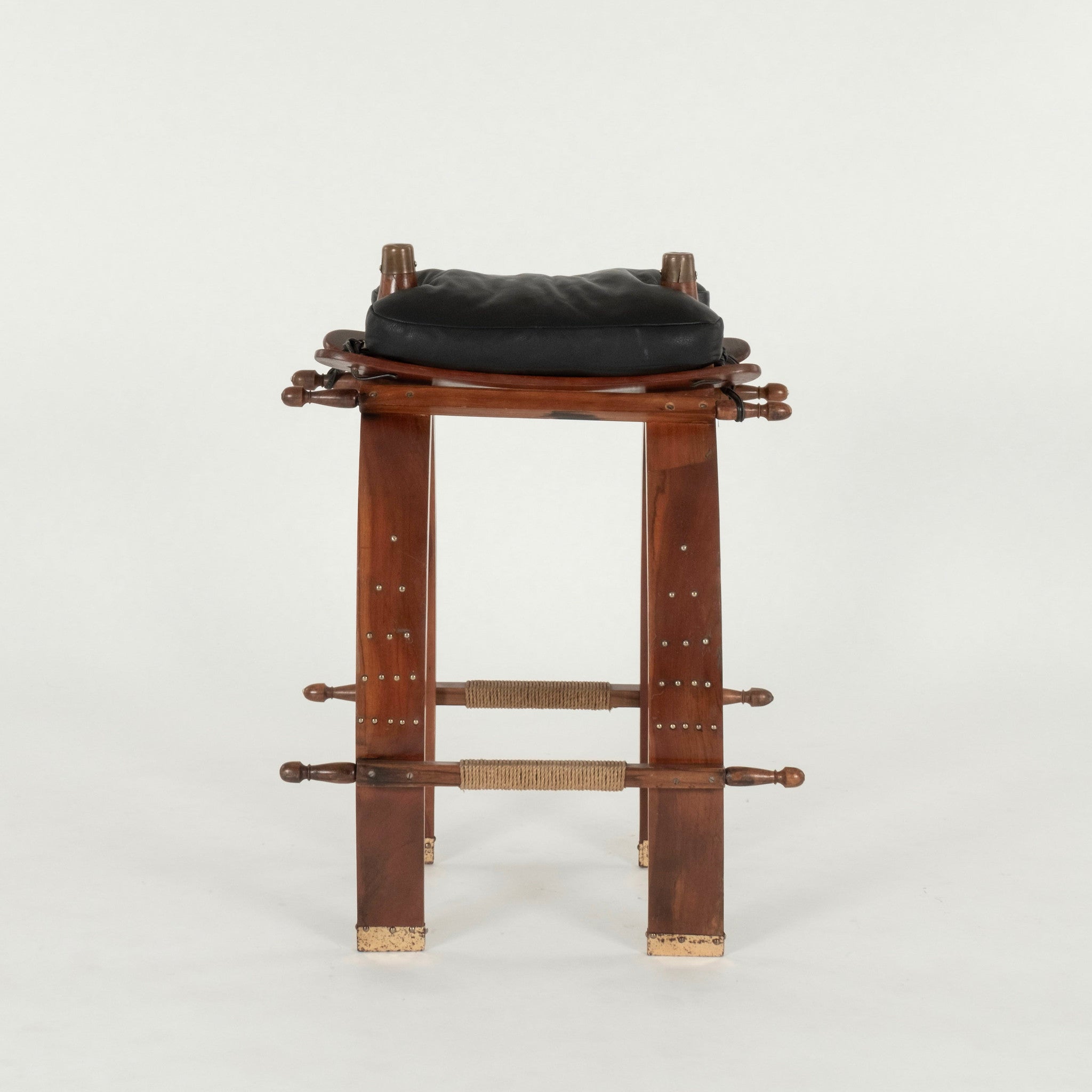 Pair Vintage Saddle Stools – Moxie Interiors