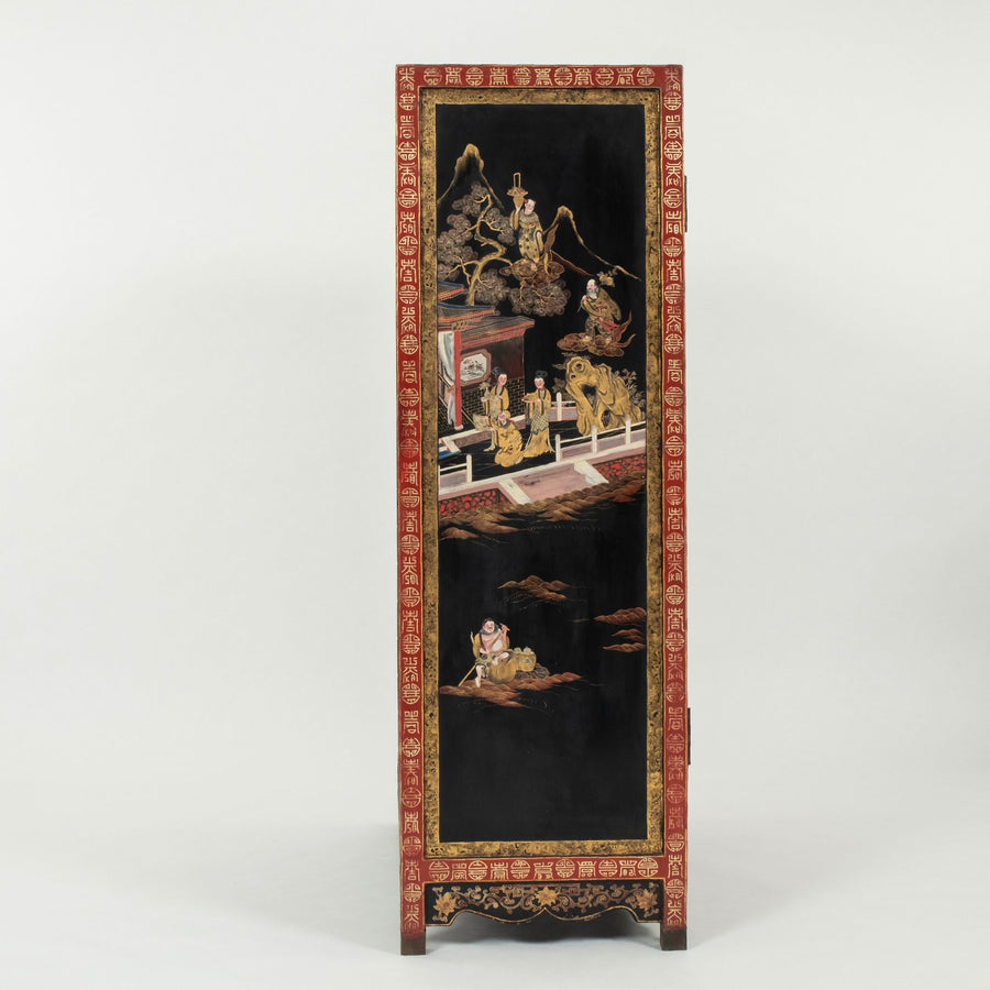 Pair Qing Dynasty Lacquered Cabinets