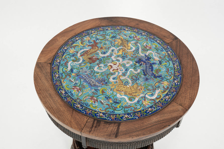 Chinese Cloisonné Table