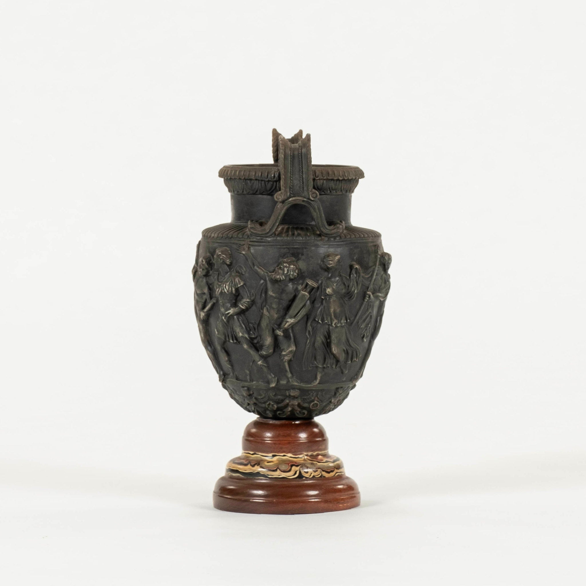 Neoclassical Revival Bas Relief Bronze Urn Vase – Moxie Interiors