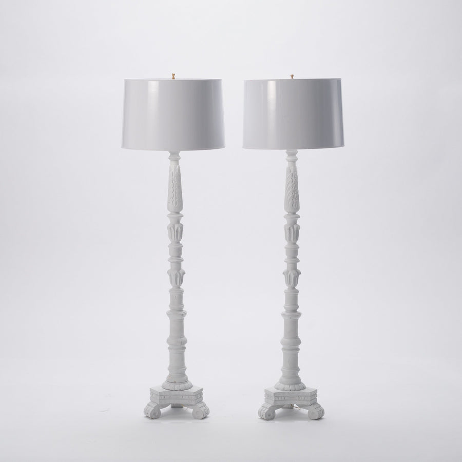 Pair Serge Roche Style Floor Lamp