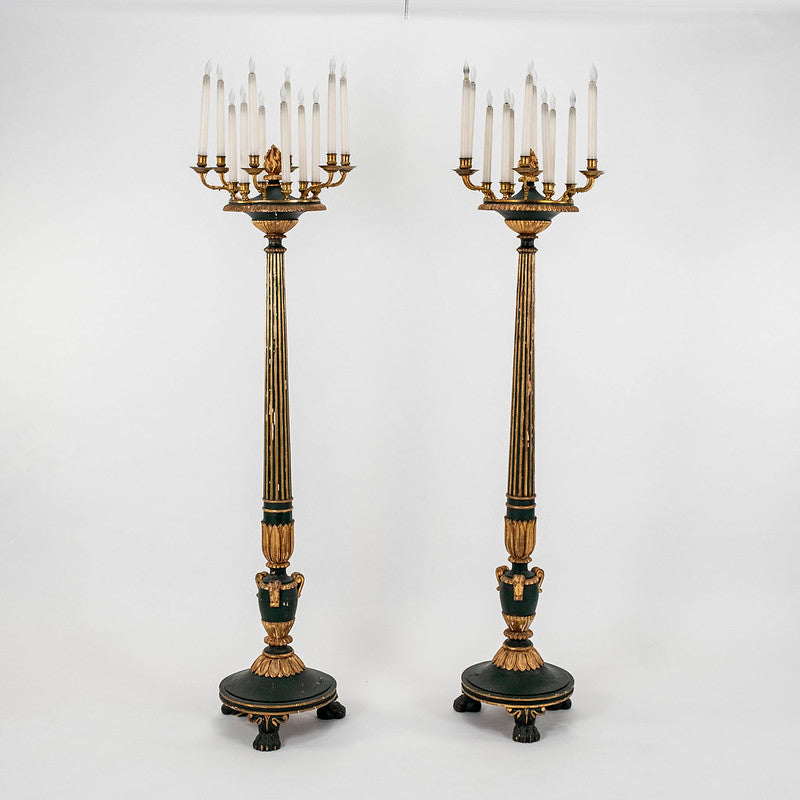 Pair 19th Century French Louis XVI Style Torchieres