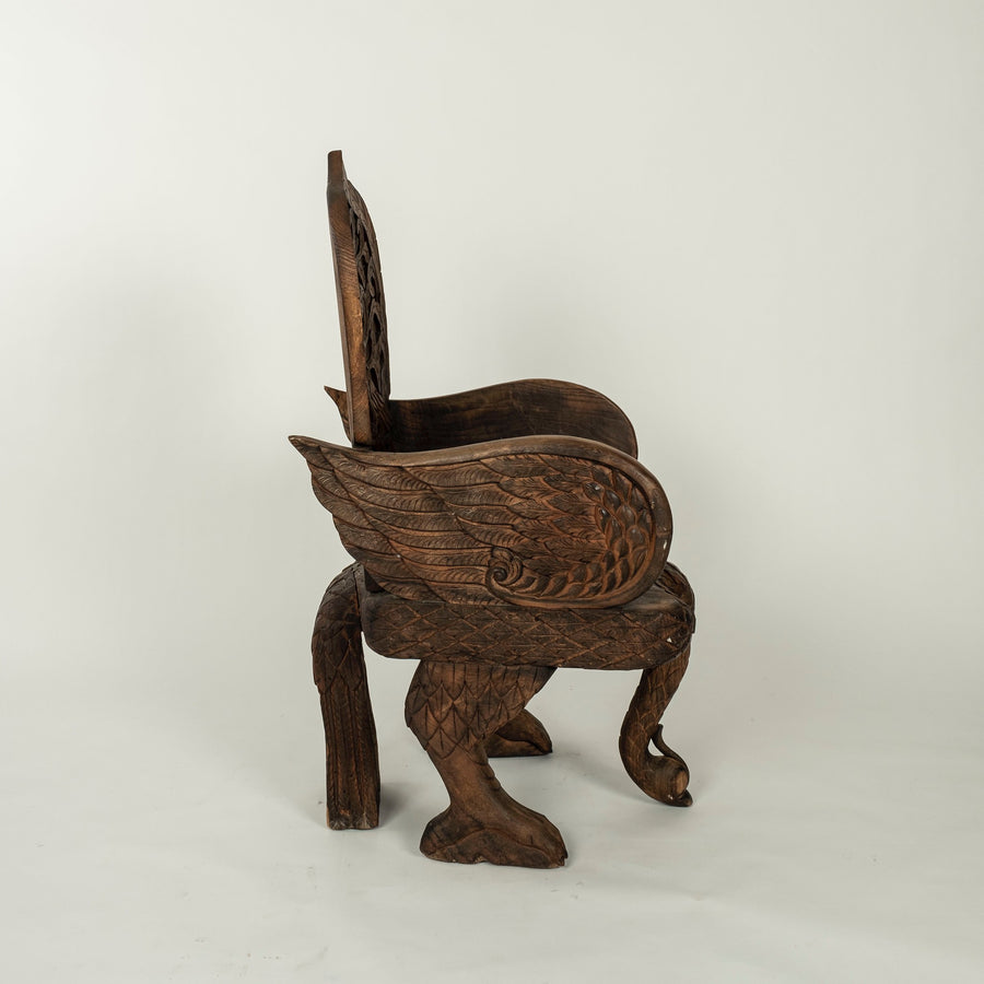 Anglo-Indian Peacock Chair