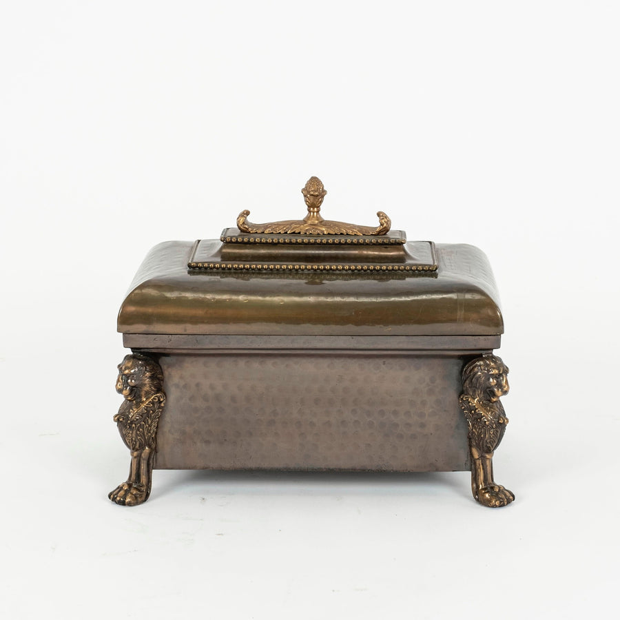 Brass Box with Lions