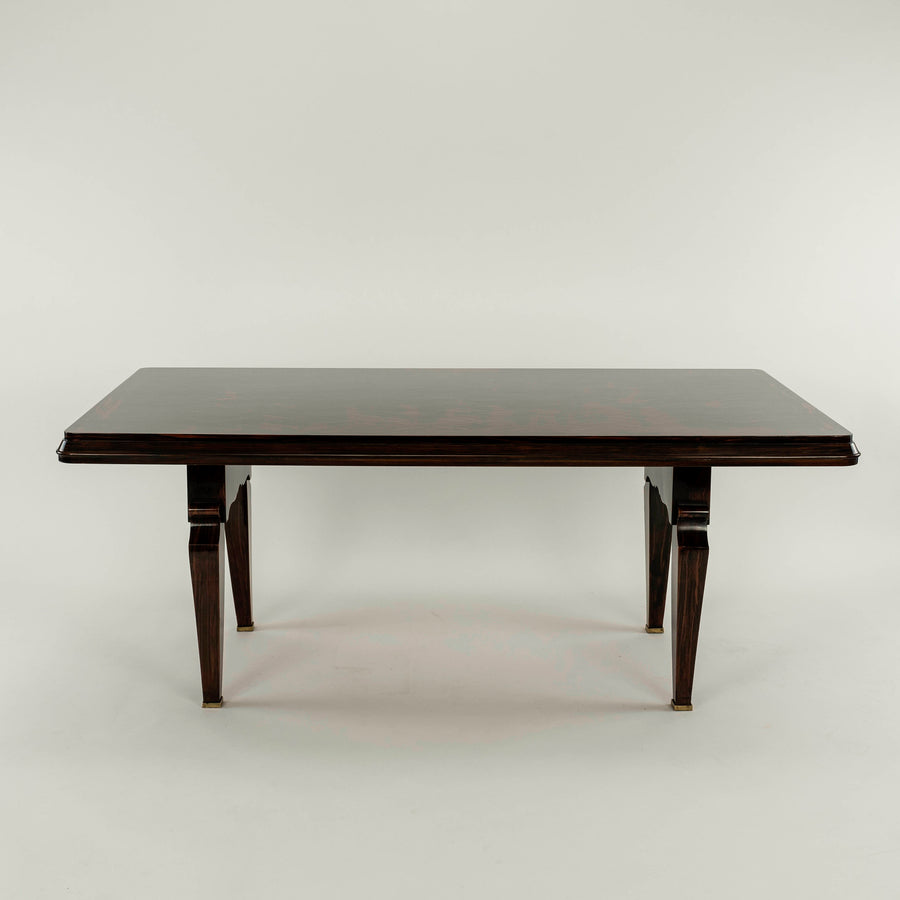 Art Deco Lacquered Macassar Ebony Table