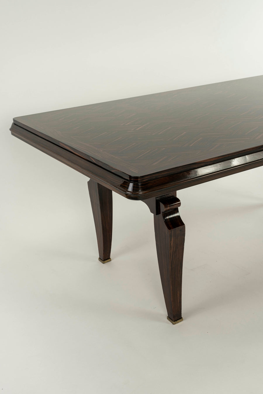 Art Deco Lacquered Macassar Ebony Table