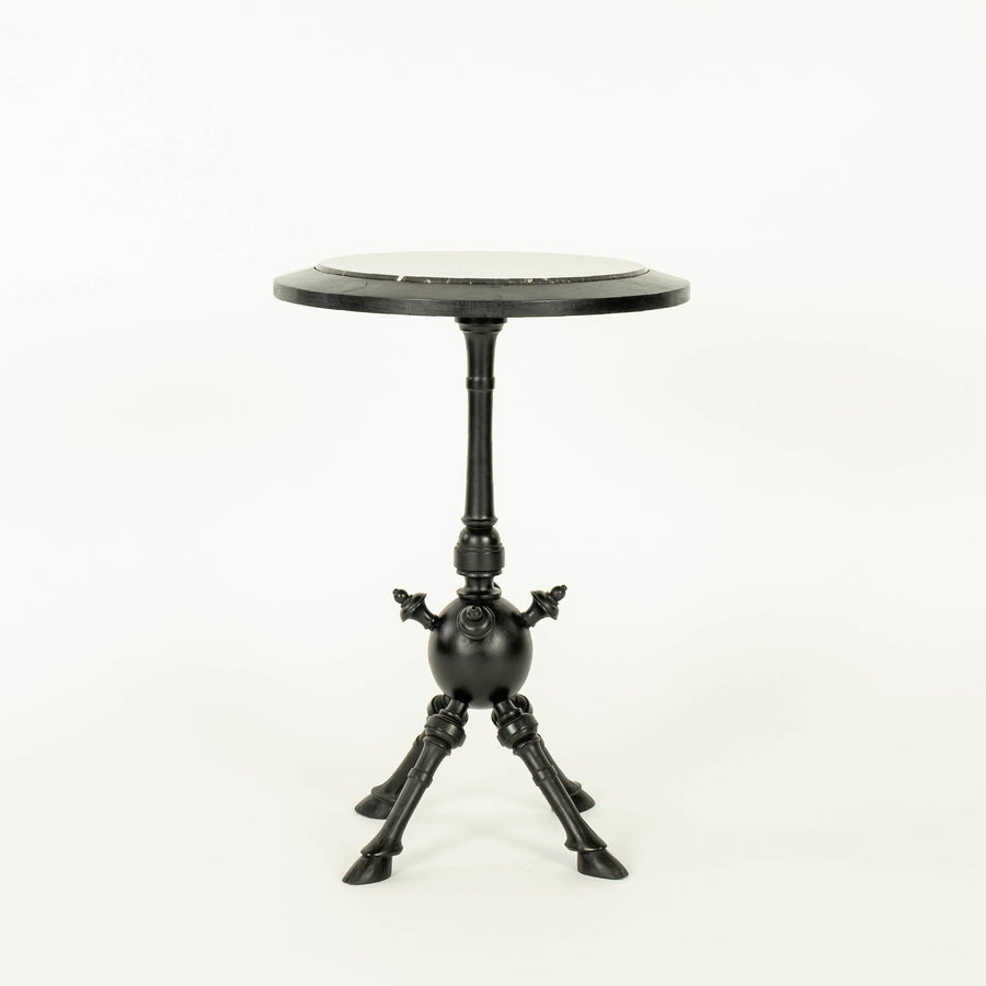 Aesthetic Style Carved Hoof Table with Marble Top