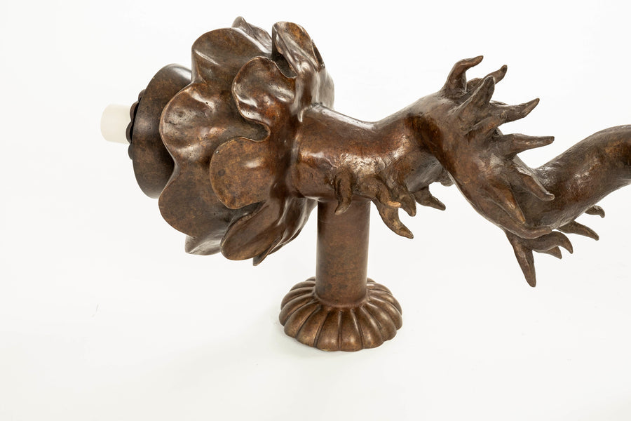 Bronze Wall Sconce by NY Artist