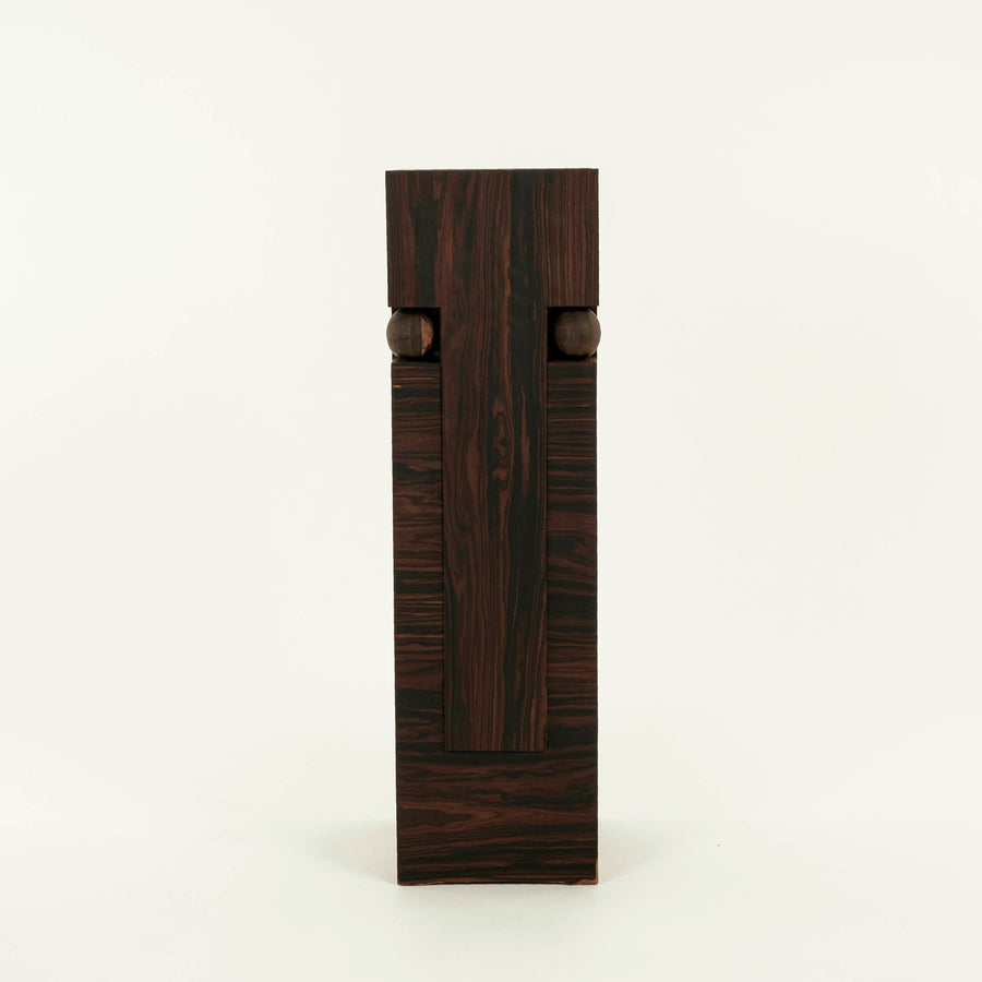 Bauhaus Style Zebrawood Pedestal