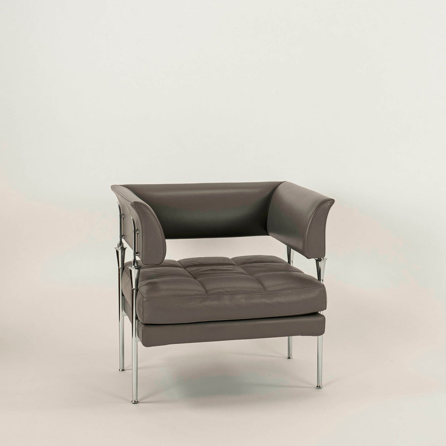 Pair Hydra Castor Leather Chair by Luca Scacchetti for Poltrona Frau