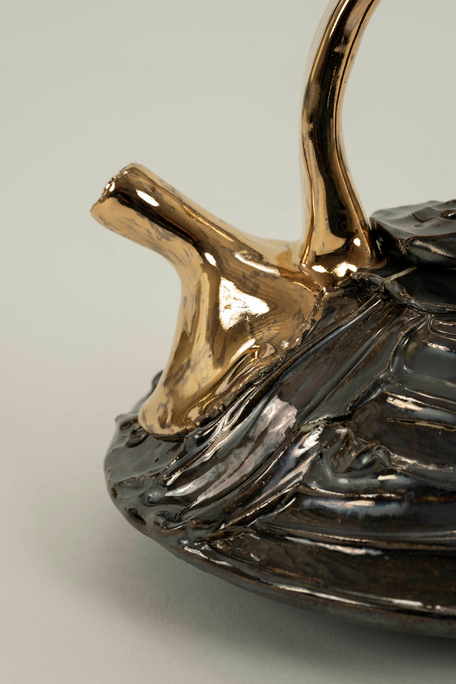 Noir Glazed Porcelain Tea Pot Chase Gamblin