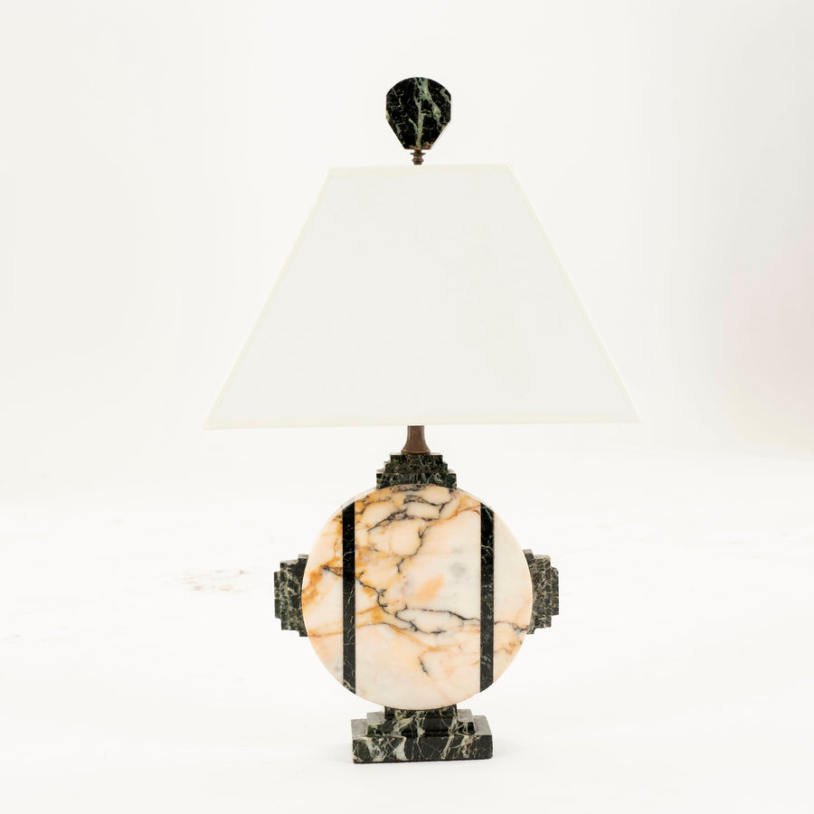 Art Deco Marble Table Lamp
