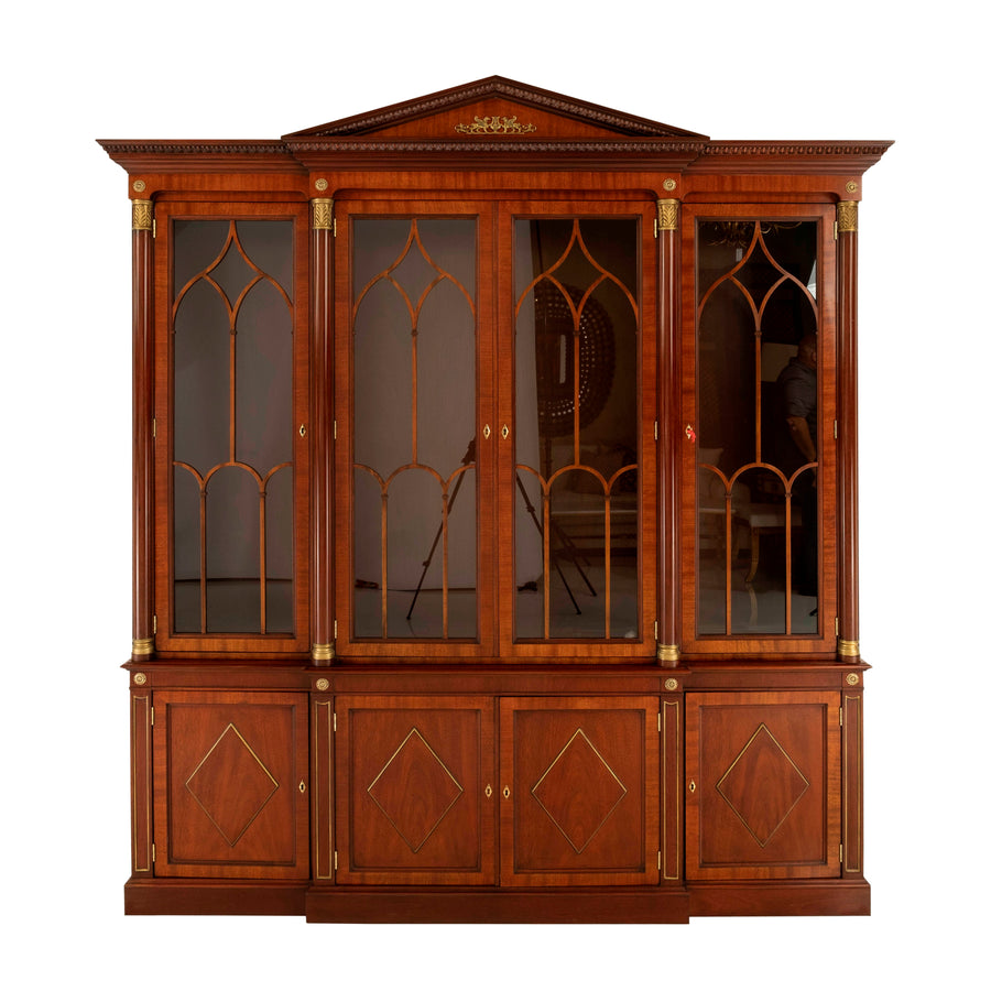 Kindel Furniture Neoclassical Style Breakfront Cabinet