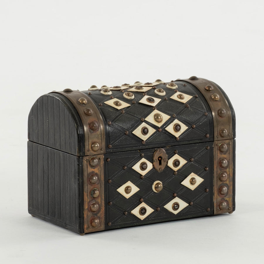 Petite Moroccan Bone and Wood Box