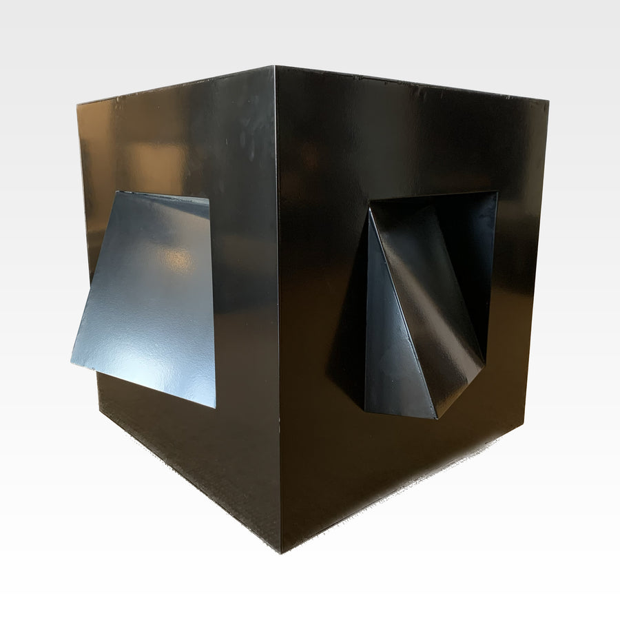 Gerald DiGiusto Black In/Out Steel Sculpture