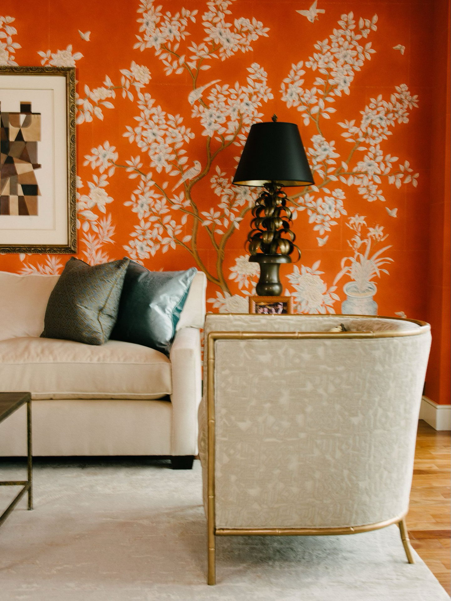 Wallpaper by Gracie Studios with furniture display
