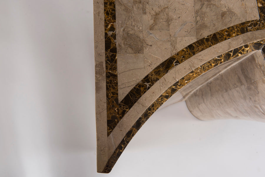 Tessellated Marble Console