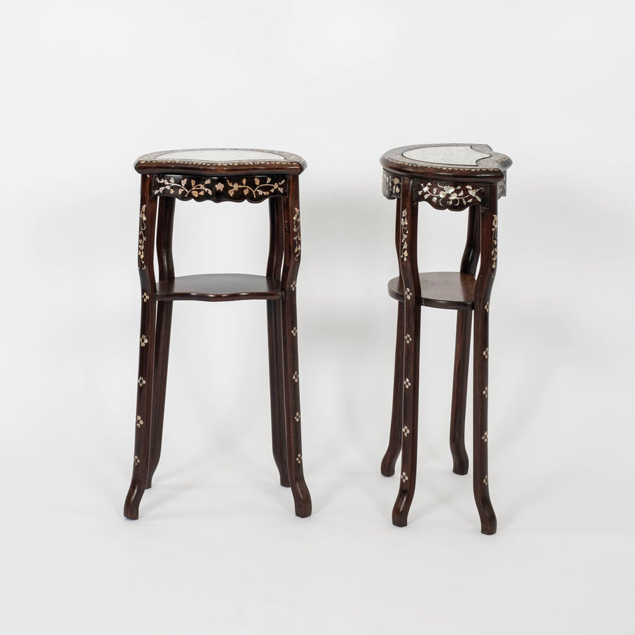 Pair French Napoleon III Period Petite Console Tables
