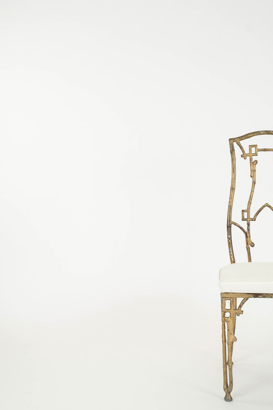 Aesthetic Bamboo Gilt Iron Side Chair II