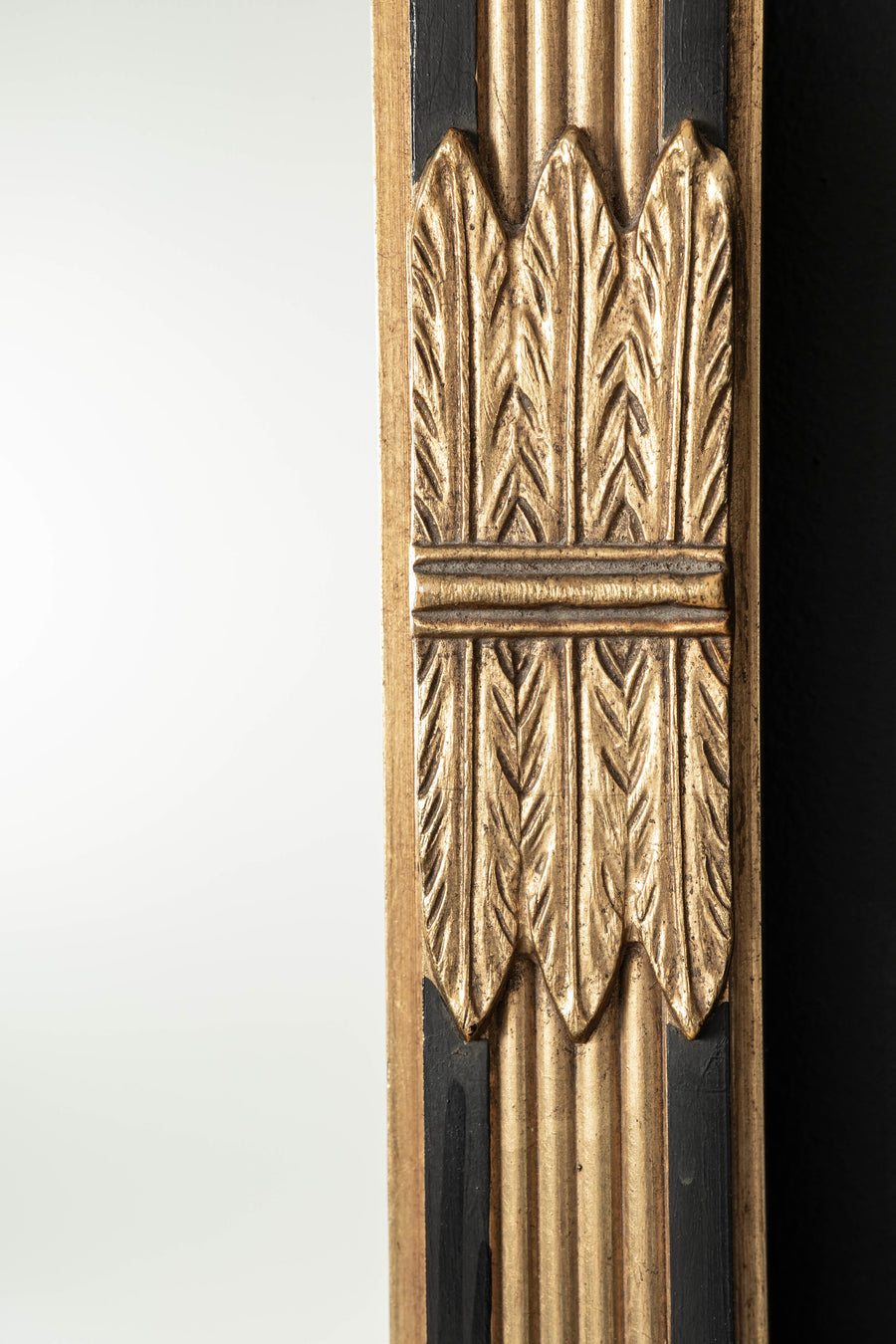 Black Gold Neoclassical Style Mirror