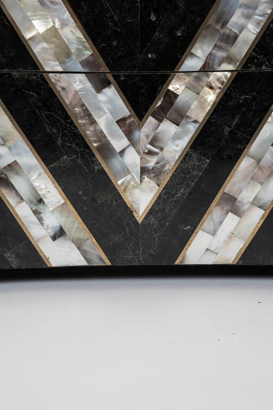 Tessellated Marble and Mother of Pearl Box