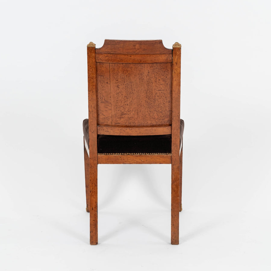 French Empire Burlwood Chair