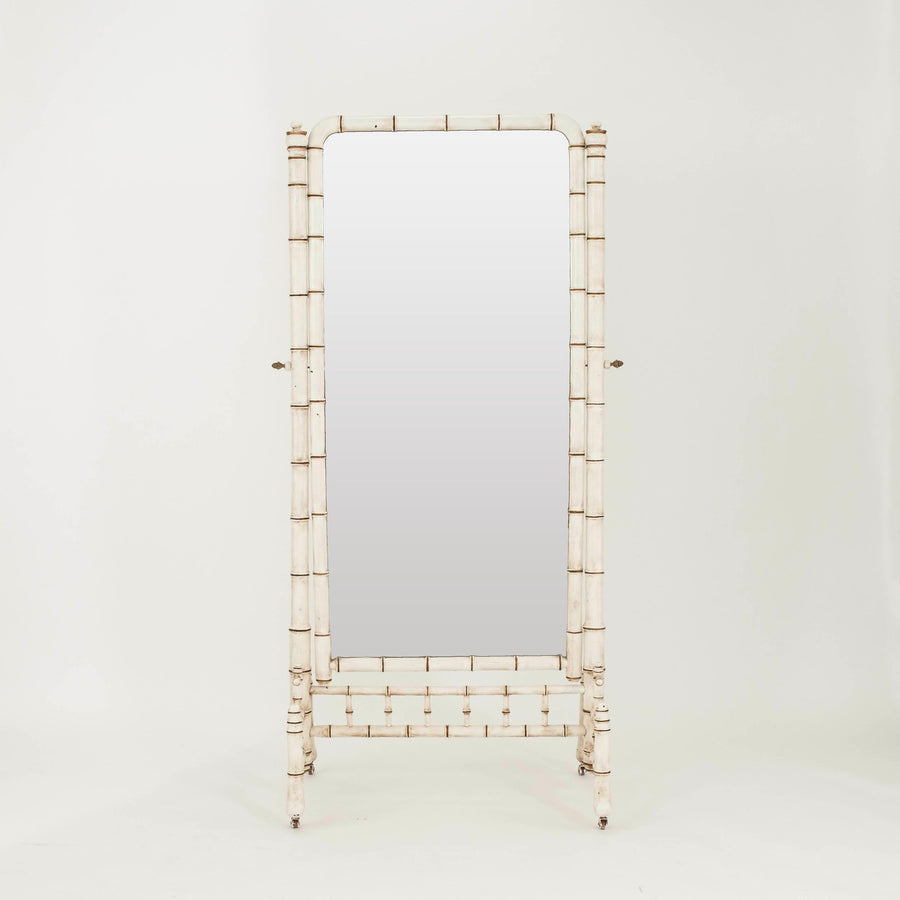 19th Century Faux Bamboo Dressing Mirror