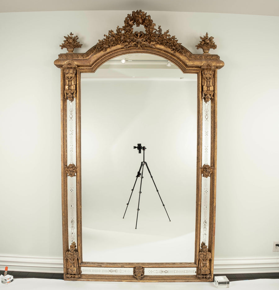 Napoleon III Giltwood Parclose Mirror