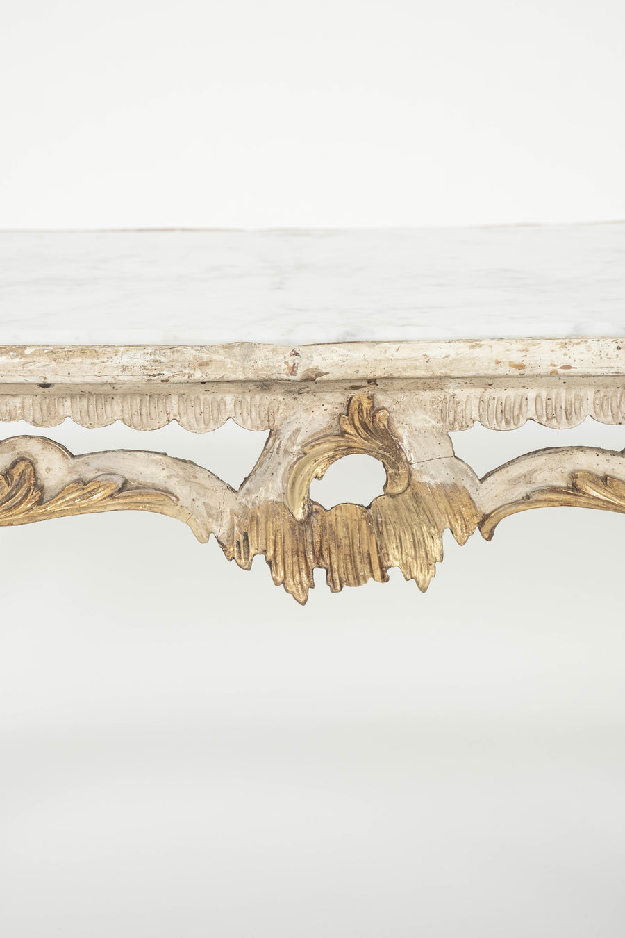 19th Century Louis XV Style Marble Top Cocktail Table