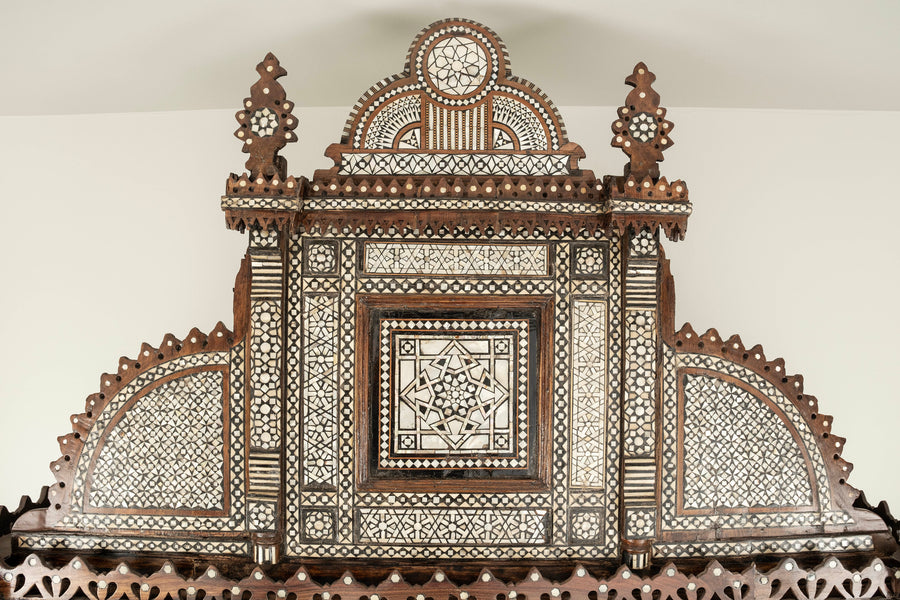 Damascus Syrian Mother of Pearl Display Cabinet