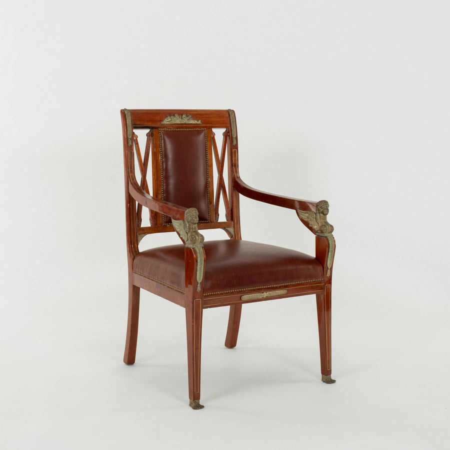 Pair Empire Revival Style Chairs