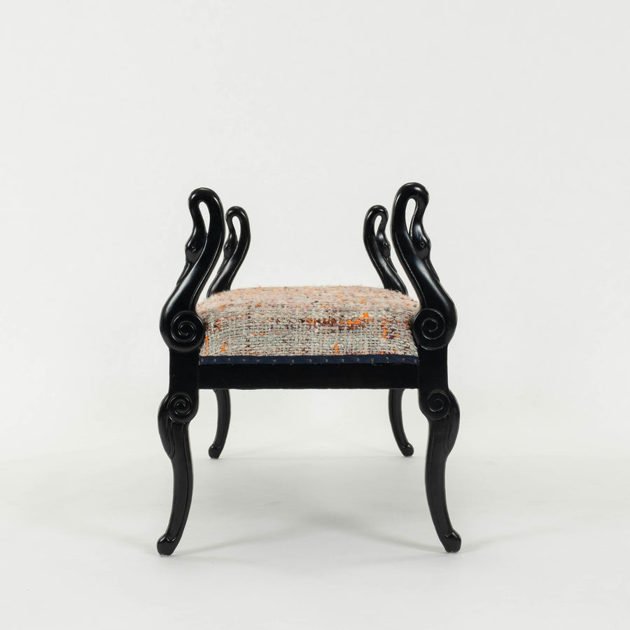 Vintage Empire Style Swan Bench