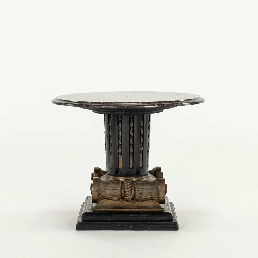 Italian Neoclassical Style Ionic Column Table