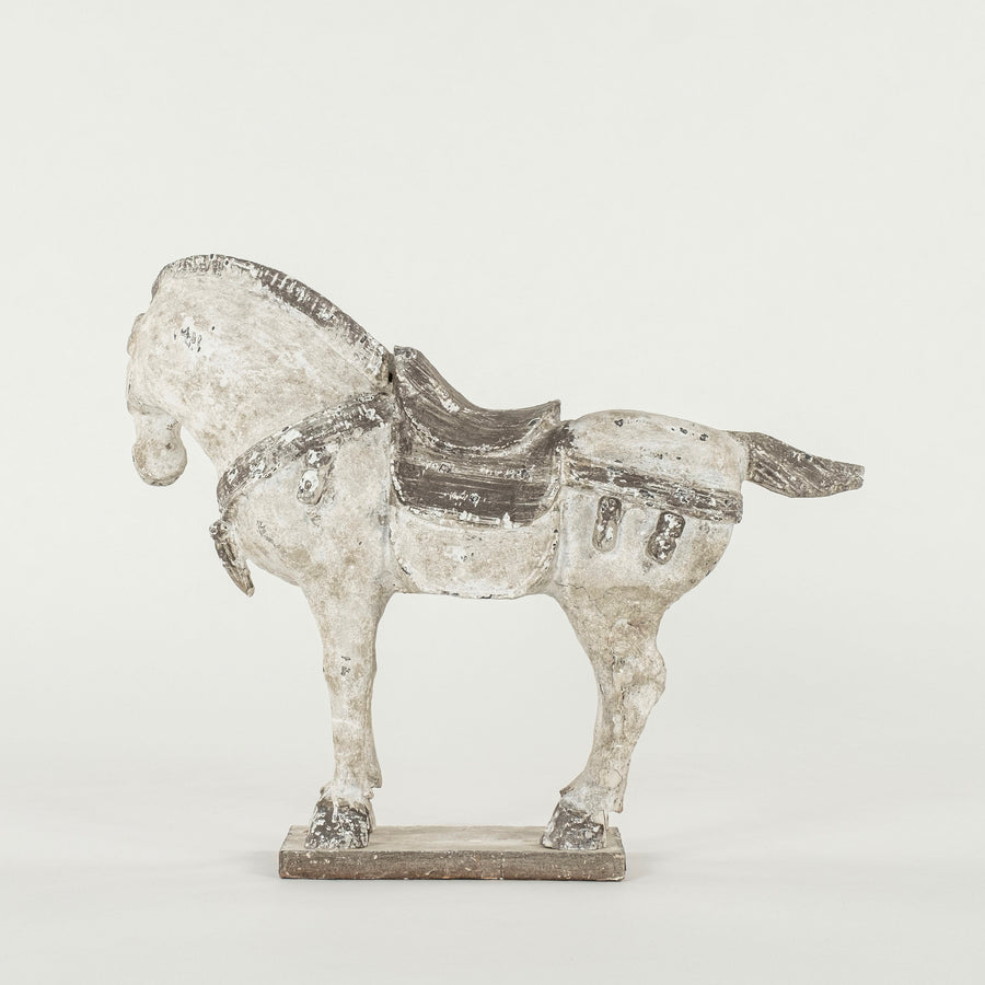 Vintage Chinese Plaster Tang Style Horse