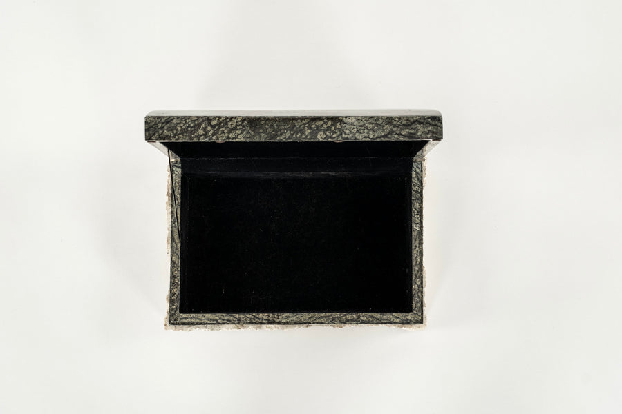 Tessellated Black Stone Box