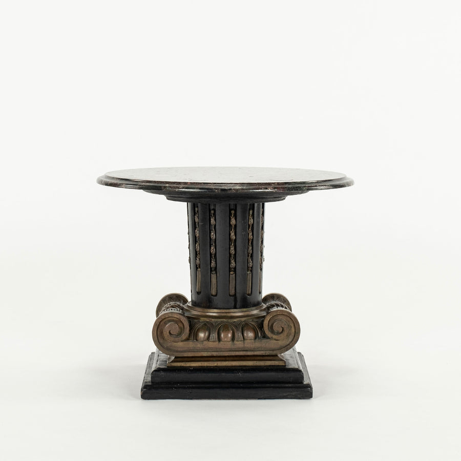 Italian Neoclassical Style Ionic Column Table