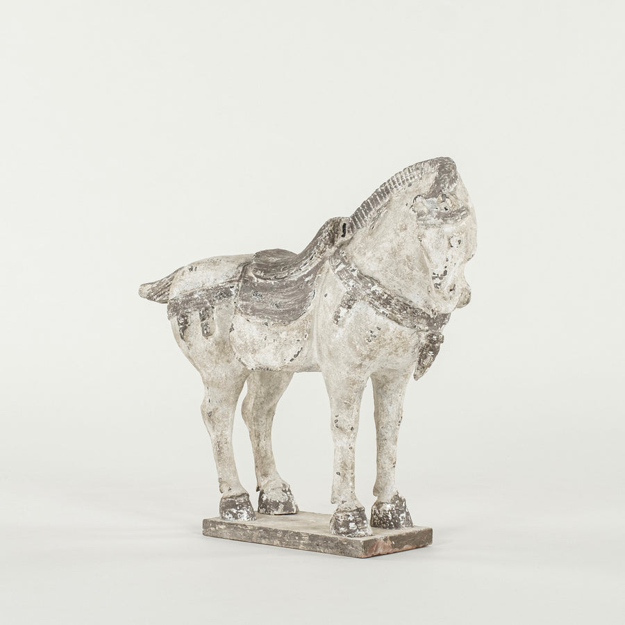 Vintage Chinese Plaster Tang Style Horse