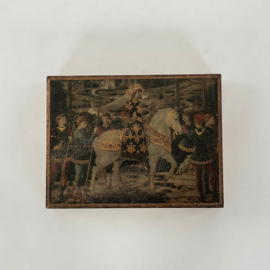 Vintage Florentine Painted Box