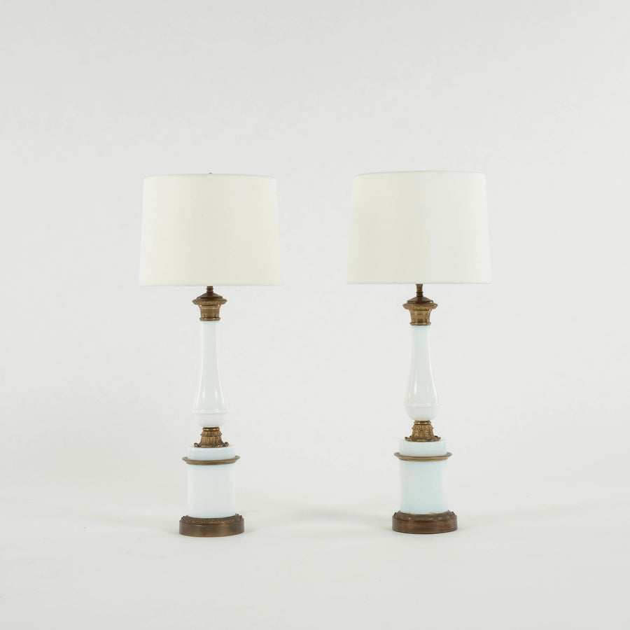 Pair Porciliam Table Lamps