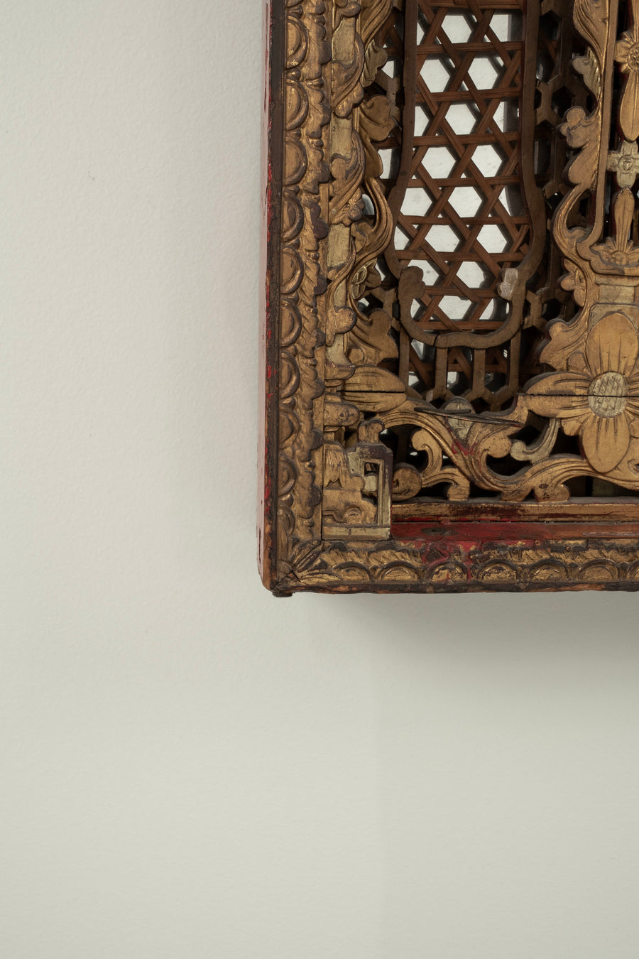 19th Century Chinese Gold Gilt Panel