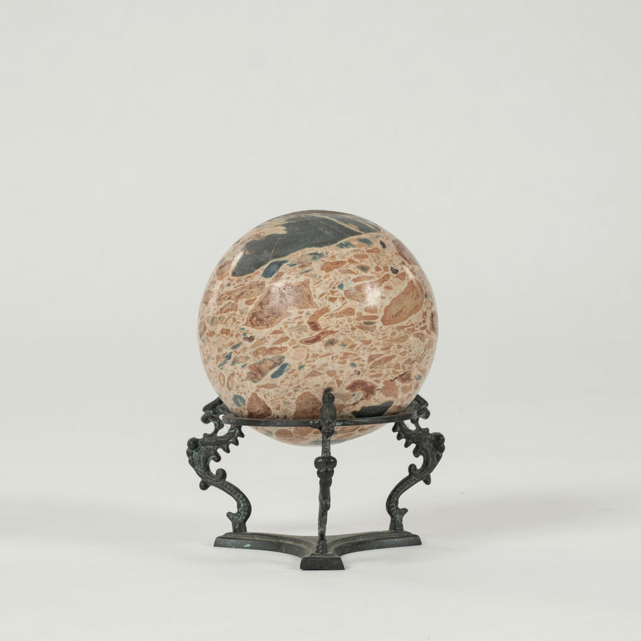 Breccia Marble Sphere