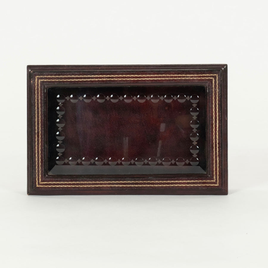 Vintage Leather and Glass Box