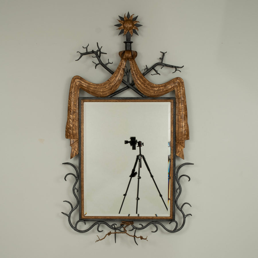 Gilbert Poillerat Style Mirror