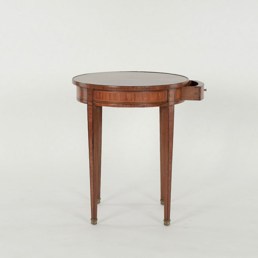 Pair French Louis XVI Style Walnut Tables