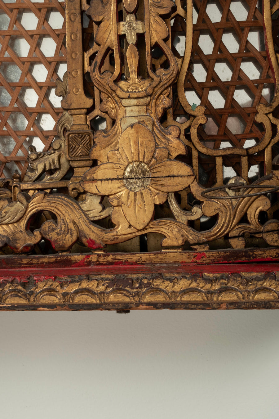 19th Century Chinese Gold Gilt Panel